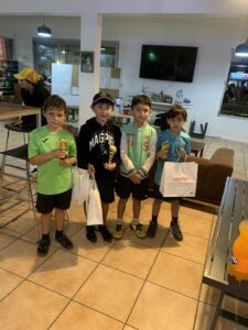 Tournoi Galaxie 7/9 Orange TCMC - 29 juillet 2023, Tennis Club du Mont Coffyn, Lindsay GRAVE, Thomas BOUCHUT, Nathan KATJAWAN, Thibaut FOUQUET -MAIZA