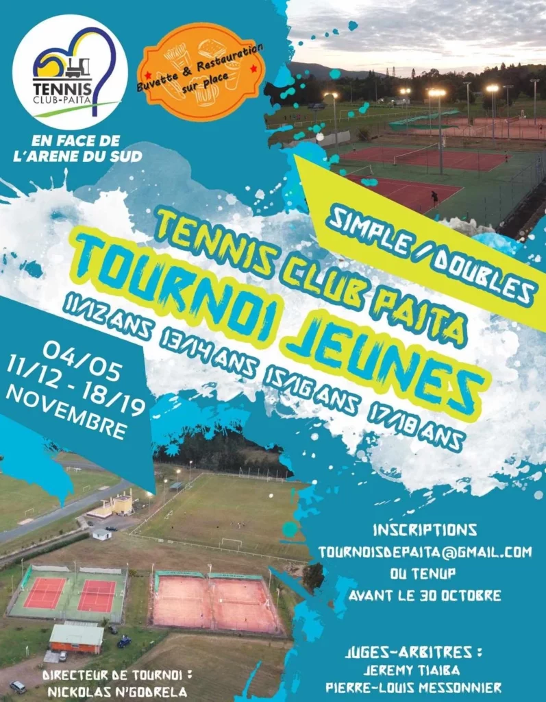 Club de Tennis de Paita, tournoi jeune 11-18 ans, TC PAITA, Tennis Club PAITA, nc-tennis