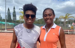 Lysiane et Lindsey MOTO-NEKIRIAI au Club de Tennis de Koné, Tennis Nouvelle Calédonie, nc-tennis