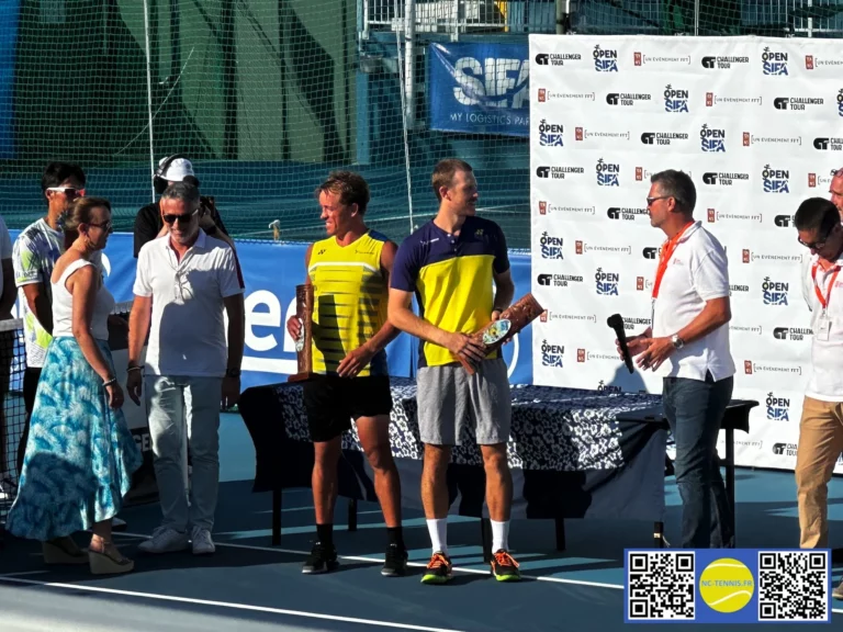 Open SIFA 2024 Final double vainqueur Colin SINCLAIR et Rubin STATHAM, nc-tennis.fr