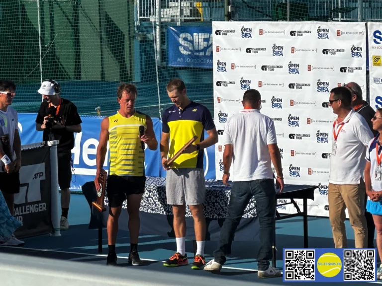 Open SIFA 2024 Final double vainqueur Colin SINCLAIR et Rubin STATHAM, nc-tennis.fr