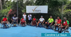 VAS REGIONAL 2023, VAS REGIONAL 2023 PARATENNIS, VAS Vanuatu Regional Championships Wheelchair, paratennis Nouvelle-Calédonie, Freddington Mulwan, André Wenehoua, Stelline Tari, Shamella Makono, André Gros, Jean-Claude Latip, Lorenzo, Tom Tete, Caroline Le SAUX