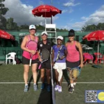 MORIN Veronique et Gianna THIONA, Emma STUBBS et Darling WABETE, Open SHELL AUTEUIL 2024, Tennis Club Auteuil, Tennis Nouvelle-Caledonie, nc-tennis.fr