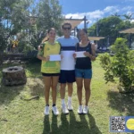 Pauline COIGNARD et Heata-Nui ISTA-TOOFA, Gerard WINTER, TMC Tennis Club Mont Coffyn, Tennis Nouvelle-Calédonie