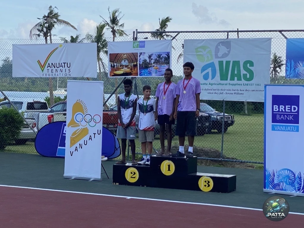 Joseph ACOLAS et Teliam LUTOLF, VAS REGIONAL CHAMPIONCHIP VANUATU 2024, Tennis Club de Paita, Vanuatu Tennis