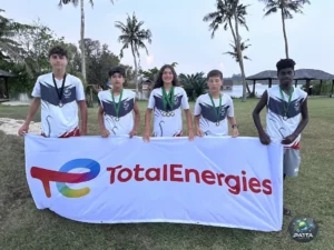 Gaspard TEIJEIRO, Elie GOUELLE-NGUYEN, Heata-Nui ISTA-TOOFA, Joseph ACOLAS et Teliam LUTOLF, VAS REGIONAL CHAMPIONCHIP VANUATU 2024, Tennis Club de Paita, Vanuatu Tennis